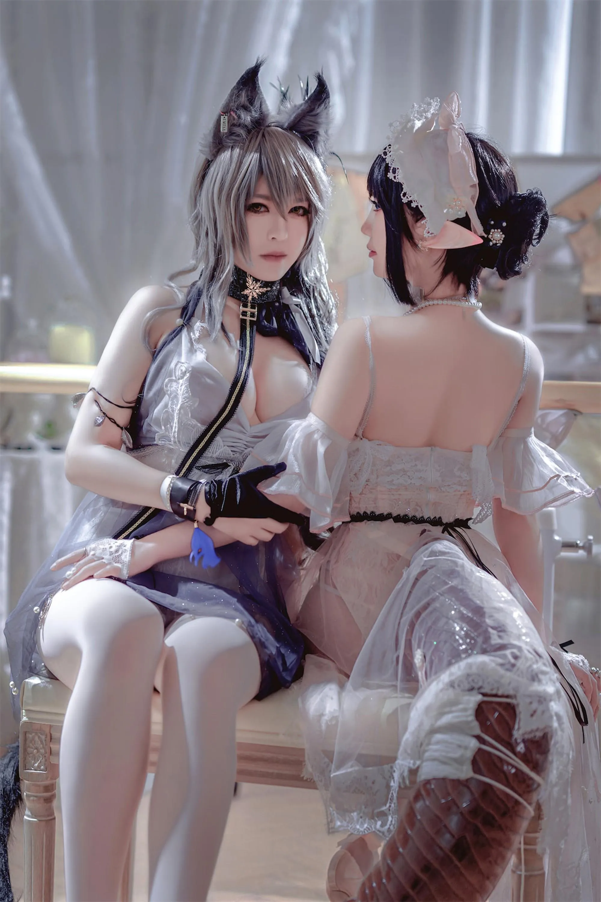 半半子 – NO.59 面饼仙儿 – Arknights 黑x森蚺ハレエ [56P]插图6